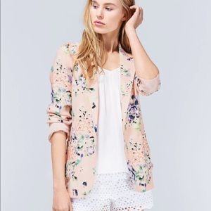 Aritzia TALULA Pink Floral Jacket Sz 8 Medium